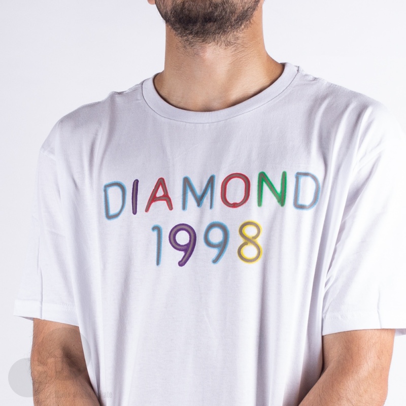 Camiseta Diamond Radiant Neon Branca