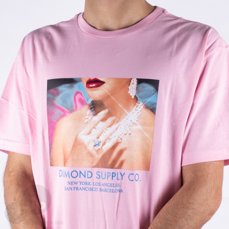 Camiseta Diamond Womens Hand Rosa