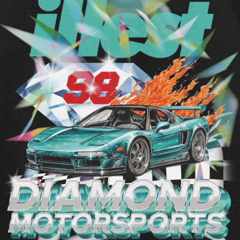 Camiseta Diamond x Illest Motorsports Preto