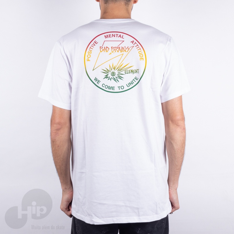 Camiseta Element Bad Brains Pma Fade Branca