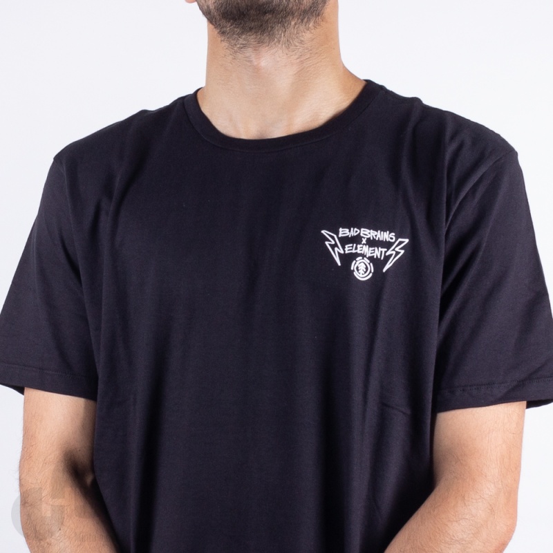 Camiseta Element Bad Brains Set List Two Preto