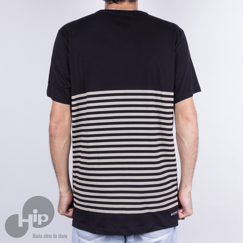 Camiseta Element Stripe Preta