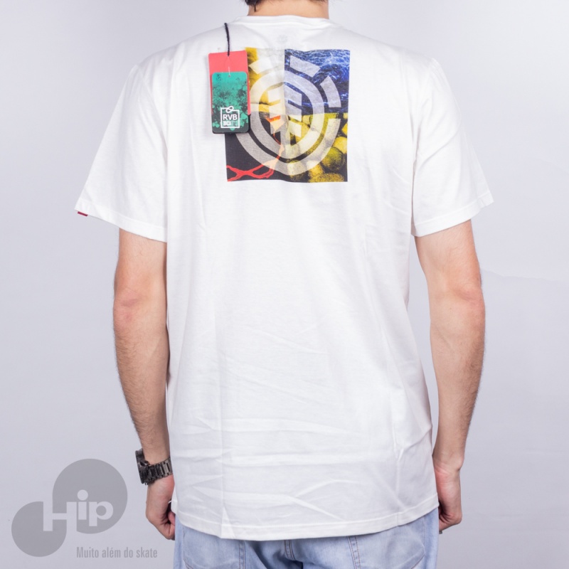 Camiseta Element X Net Geo Quadrant Seasons Branca