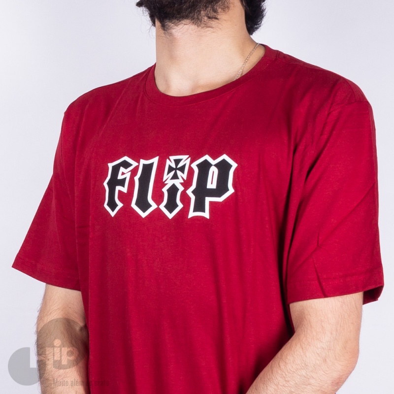 Camiseta Flip Hkd Vinho