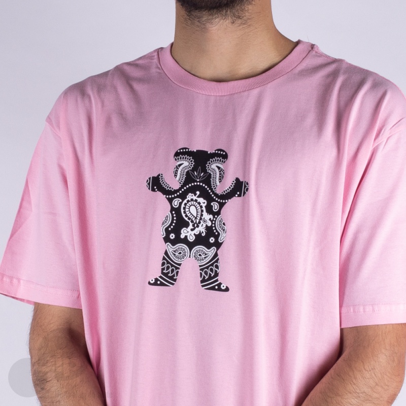 Camiseta Grizzly Bandana Bear Rosa
