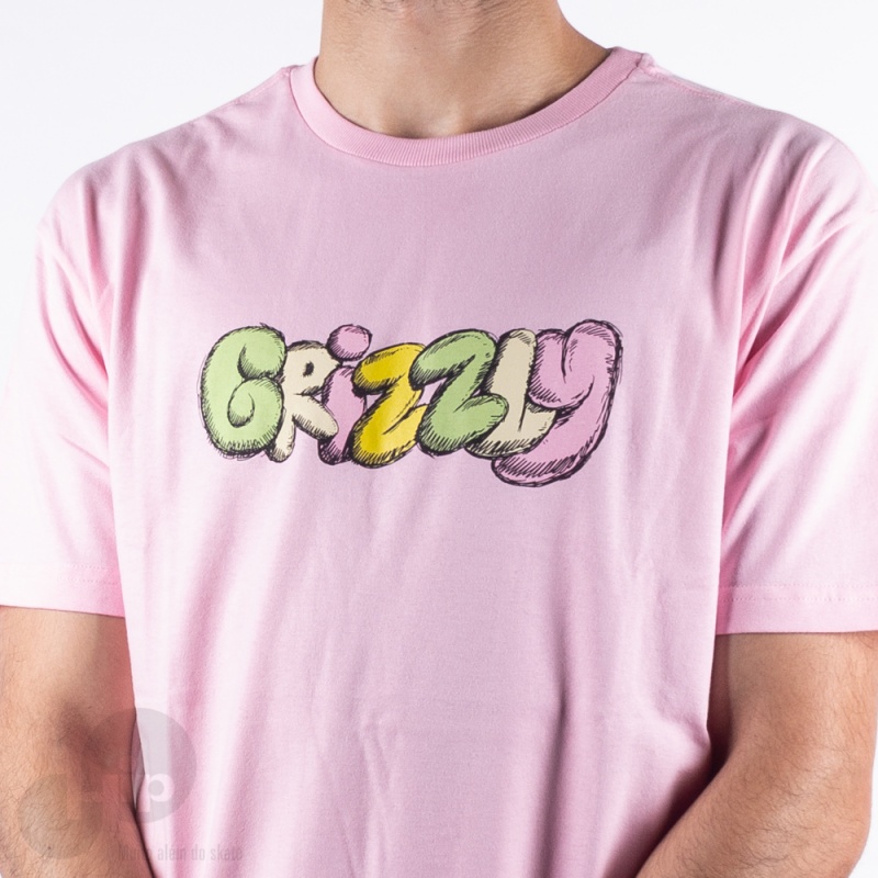 Camiseta Grizzly Fuzzy Rosa