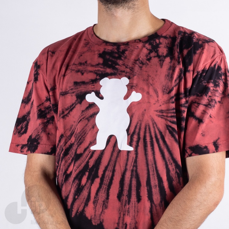 Camiseta Grizzly Og Bear Fruit Punch Vermelha