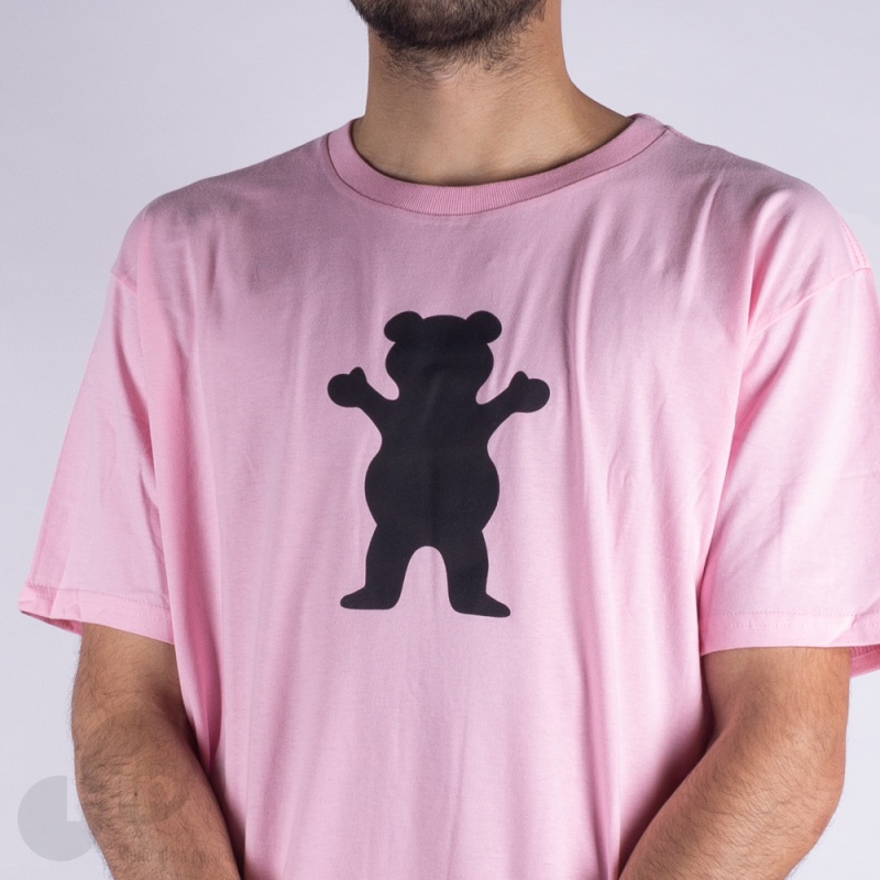 Camiseta Grizzly Og Bear Rosa