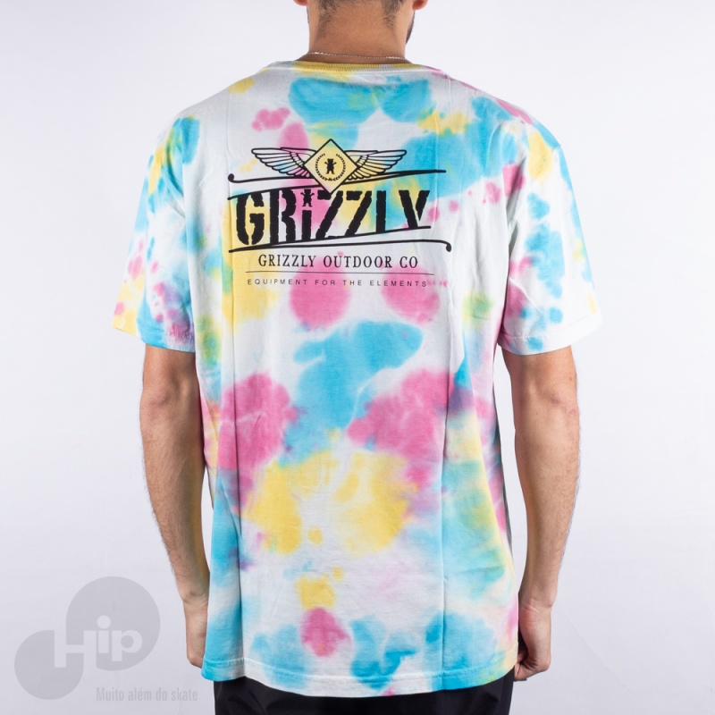 Camiseta Grizzly Outdoor Equip Tie Dye