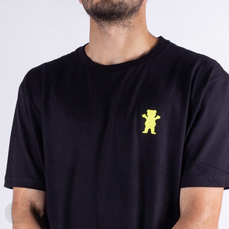 Camiseta Grizzly Pack Mini Og Bear Preto/Branco