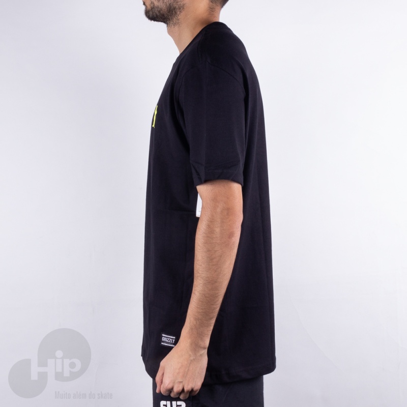 Camiseta Grizzly Pack Mini Og Bear Preto/Branco