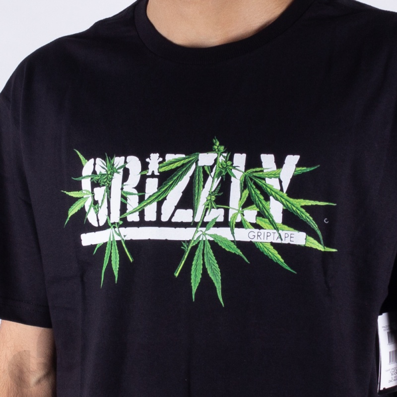 Camiseta Grizzly Seeds Stamp Preta