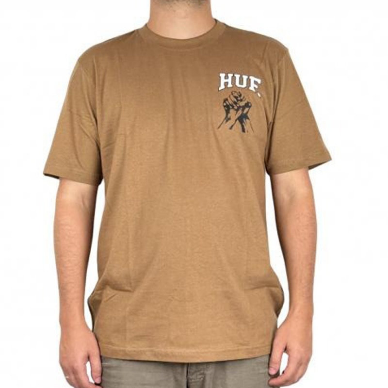 Camiseta Huf Unity Song Marrom