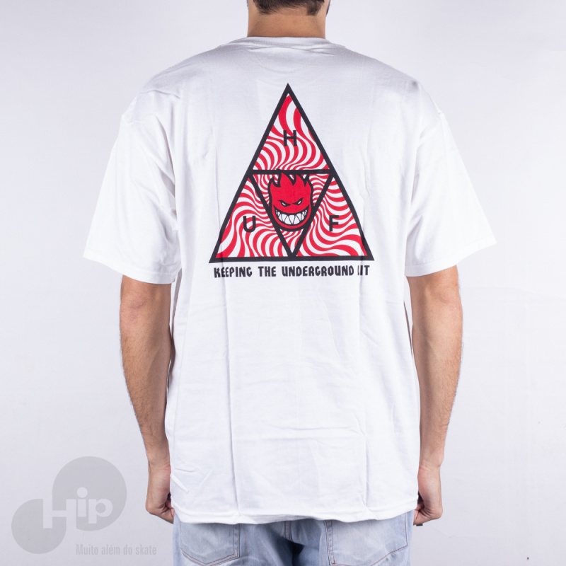 Camiseta Huf X Spitfire Branca
