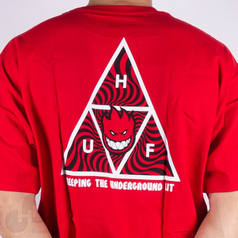 Camiseta Huf X Spitfire Vermelha