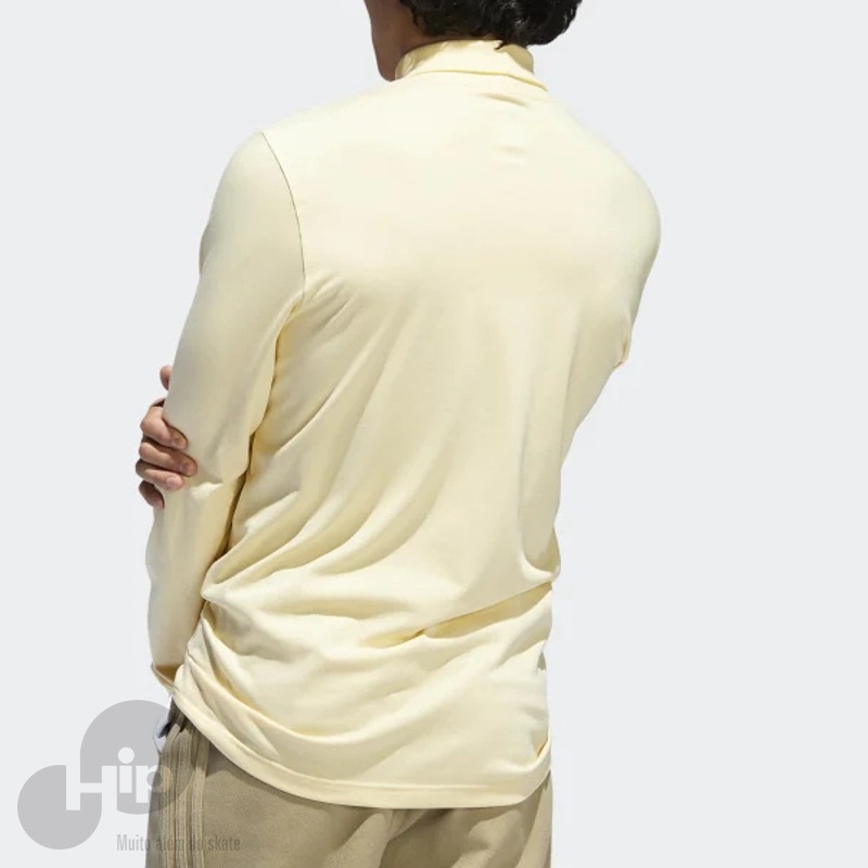 Camiseta Manga Longa Adidas High-Collar Amarela