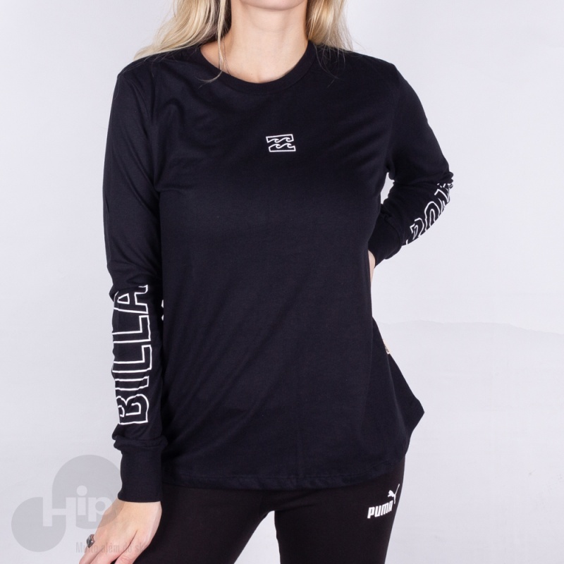 Camiseta Manga Longa Billabong Love Legacy Preta