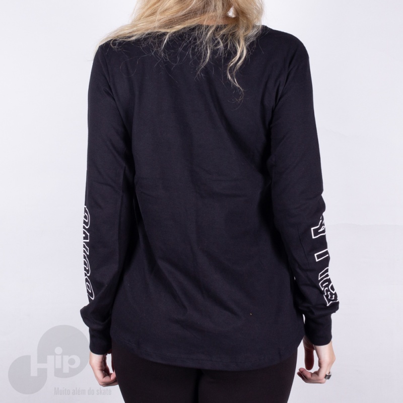 Camiseta Manga Longa Billabong Love Legacy Preta