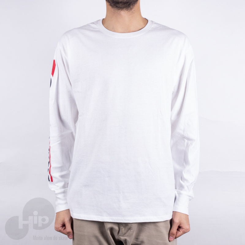 Camiseta Manga Longa Champion Classic Jersey Branca