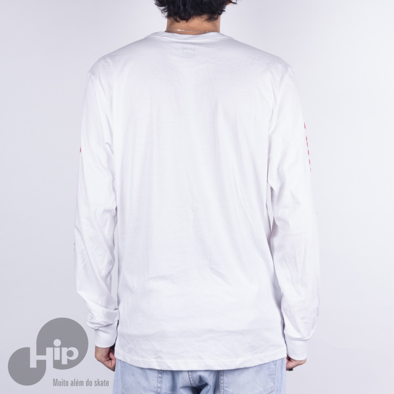 Camiseta Manga Longa Dc Shoes Square Branca