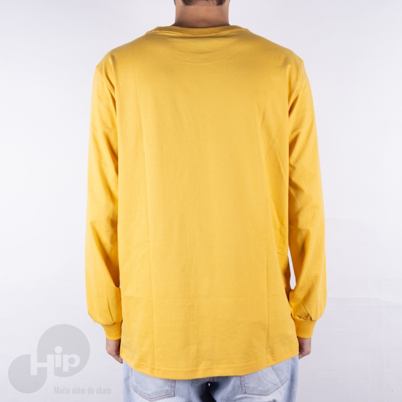 Camiseta Manga Longa Dgk Script Amarela