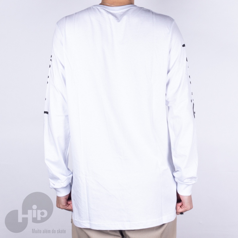 Camiseta Manga Longa Diamond Dragon Og Script Branca