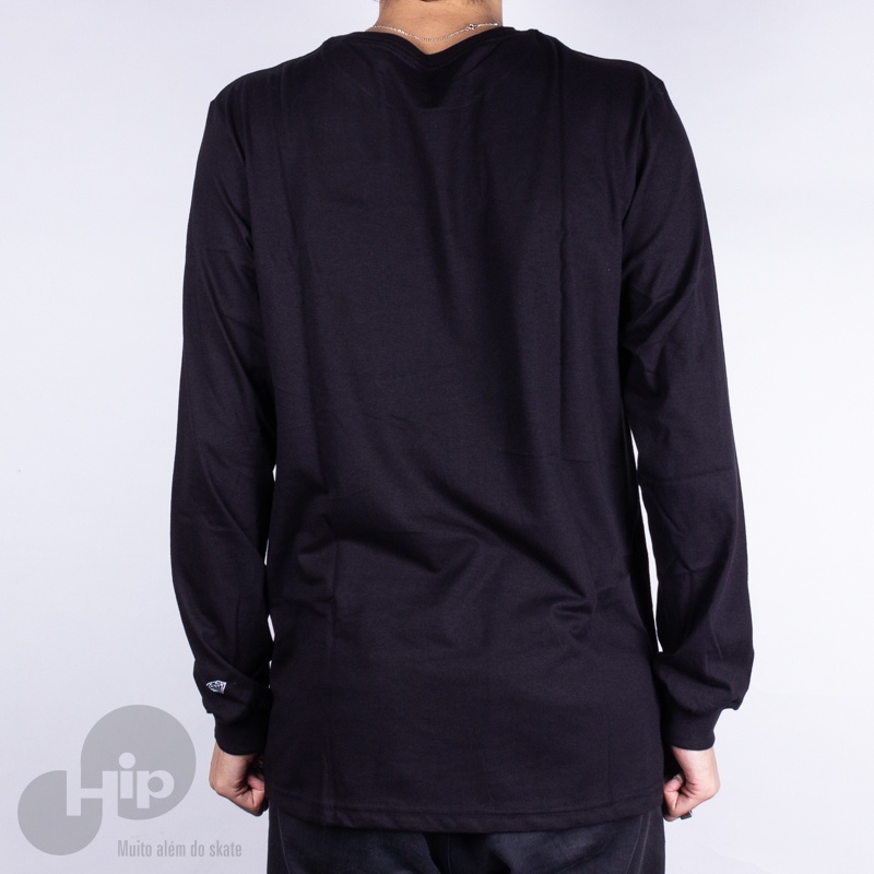 Camiseta Manga Longa Diamond Og Script Fasten Preta