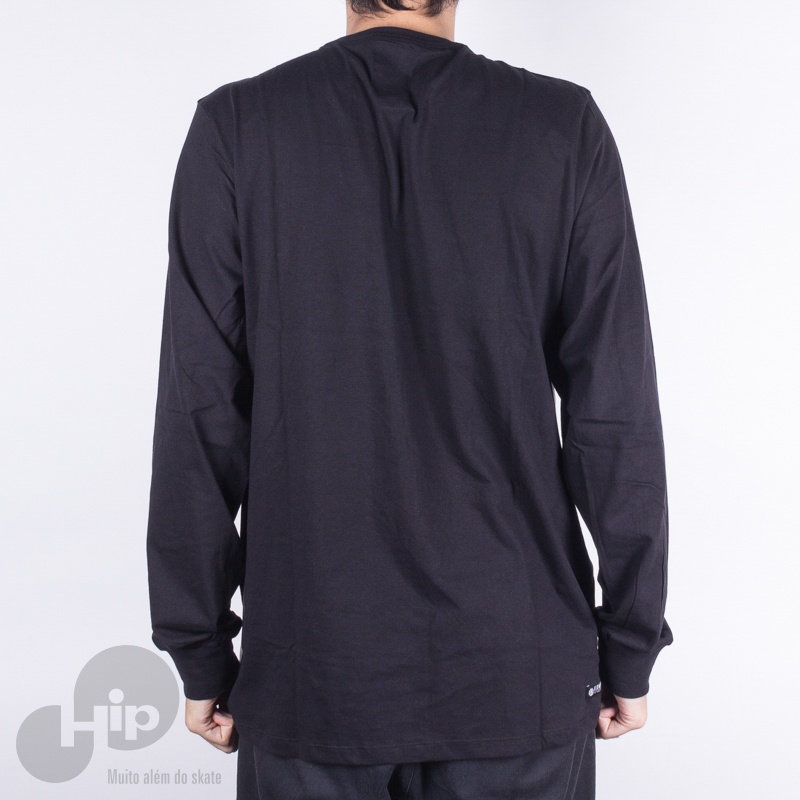 Camiseta Manga Longa Element Duo Block Cinza Claro