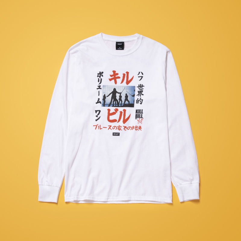 Camiseta Manga Longa Huf Showdown Kill Bill Branco