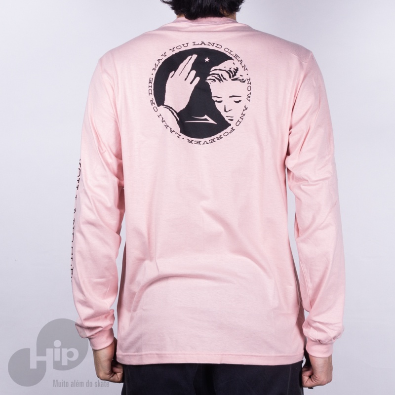 Camiseta Manga Longa Lakai Blessing Rosa