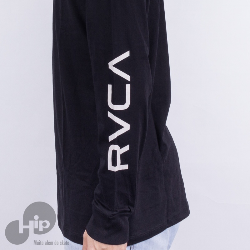 Camiseta Manga Longa Rvca Big II Preta