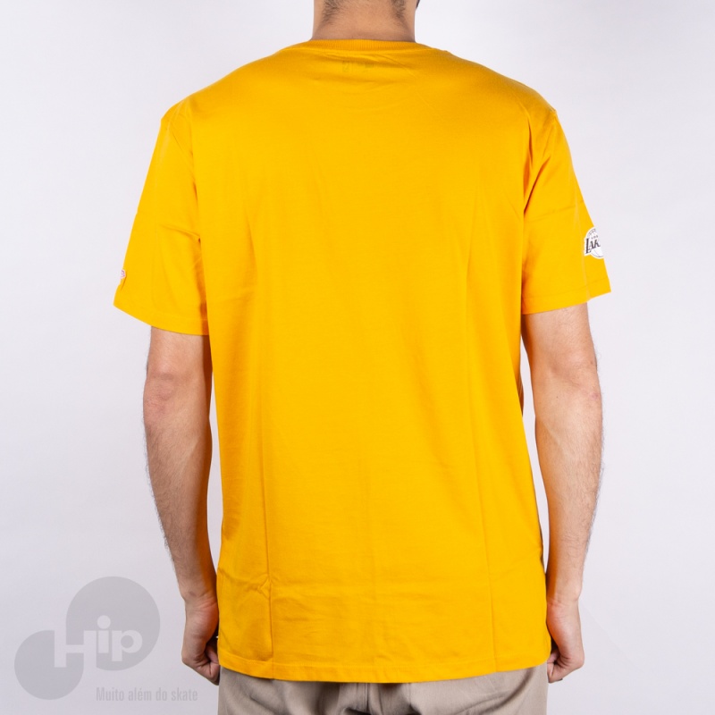 Camiseta New Era Extra Fresh Lakers Amarela