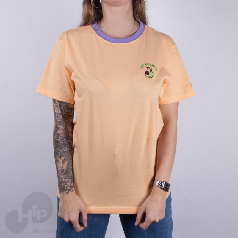 Camiseta New Era Fruit Avocado Los Angeles Laranja