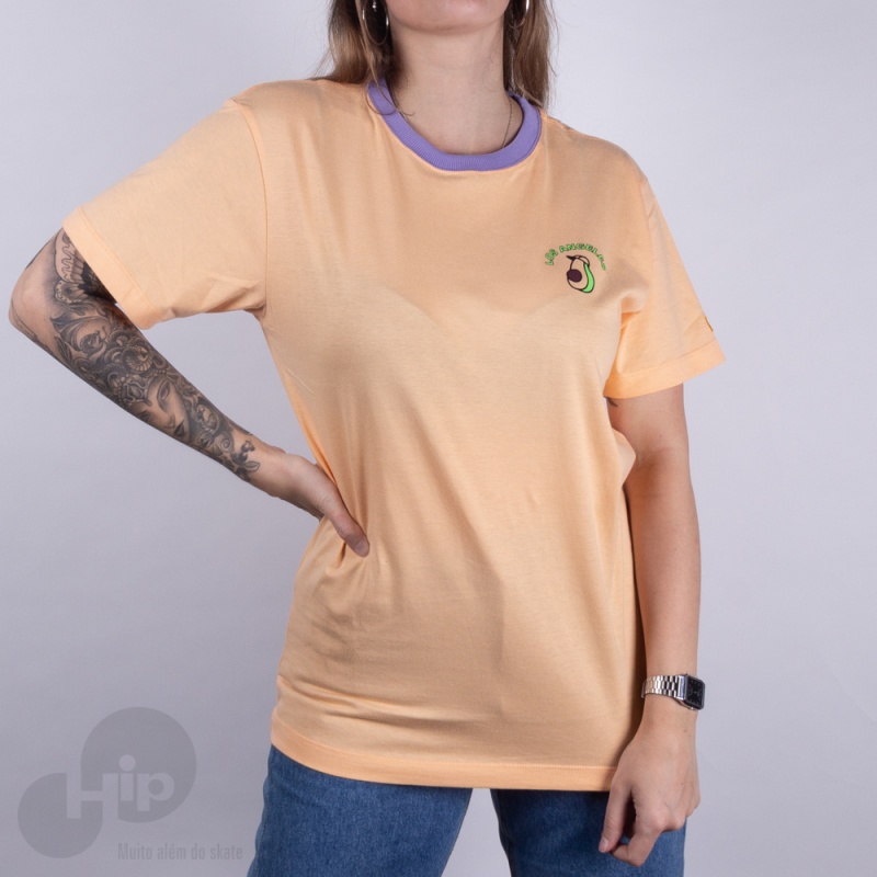 Camiseta New Era Fruit Avocado Los Angeles Laranja