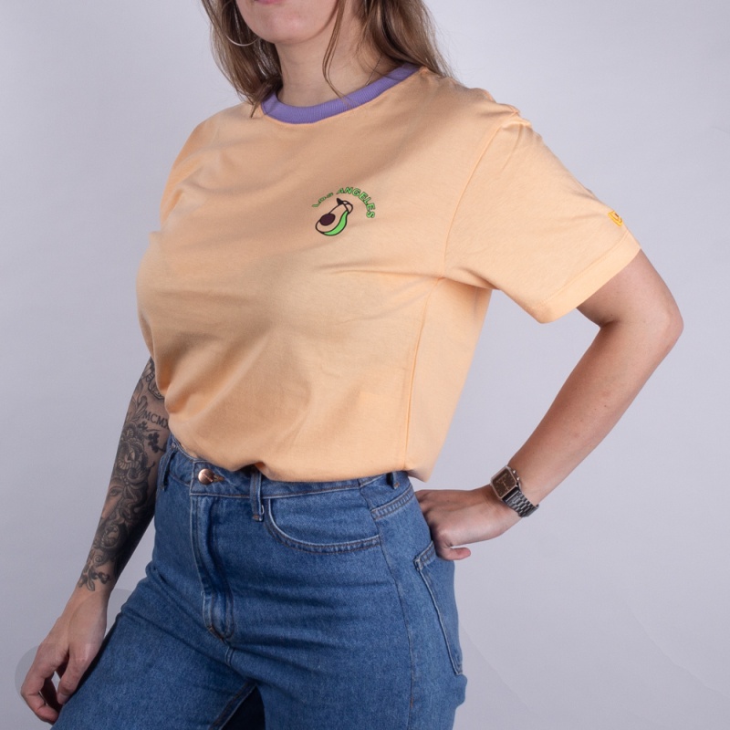 Camiseta New Era Fruit Avocado Los Angeles Laranja