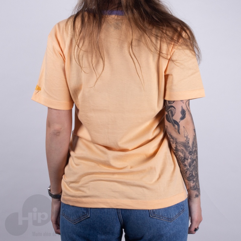 Camiseta New Era Fruit Avocado Los Angeles Laranja