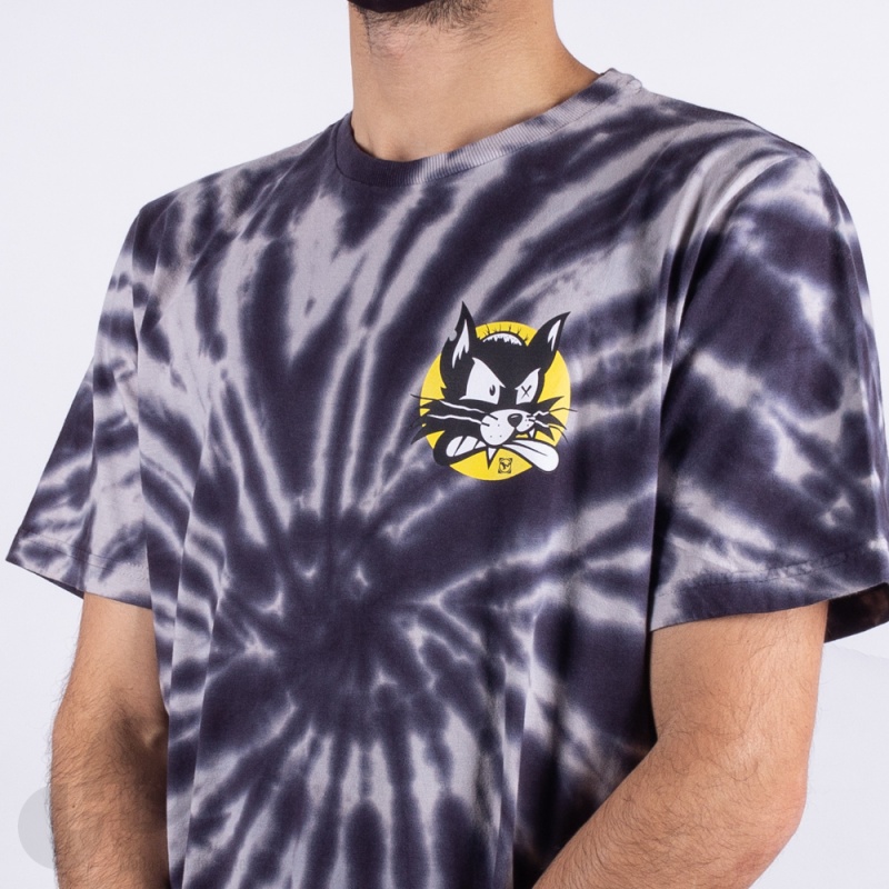 Camiseta New Skate Tie Dye Hq Azul Escuro