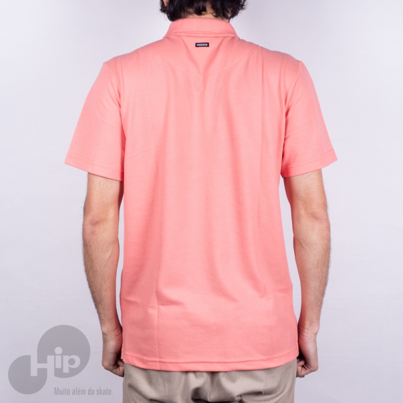 Camiseta Polo Hocks Colors Rosa