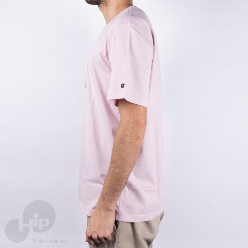 Camiseta Rip Curl Wettie Logo Rosa