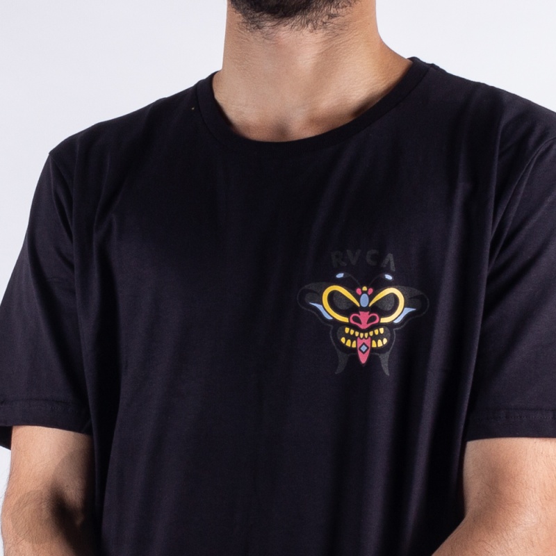 Camiseta Rvca Etam Butterfly Preta