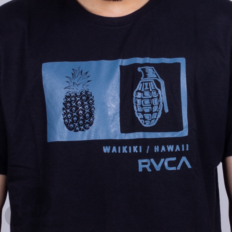 Camiseta Rvca Pineapple Grenade Preta