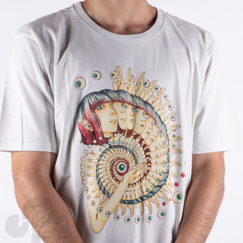 Camiseta Rvca Shintaro Spiral Branca