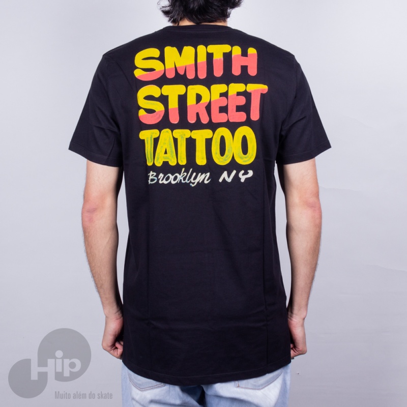 Camiseta Rvca Smith Street Tattoo Preta