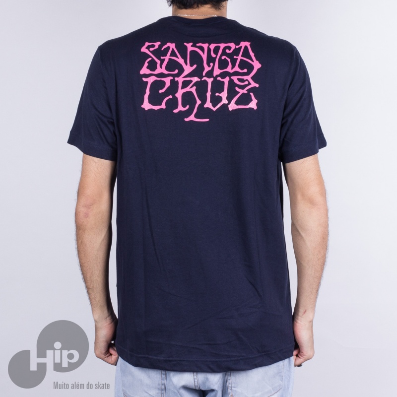 Camiseta Santa Cruz Savage Azul Escuro
