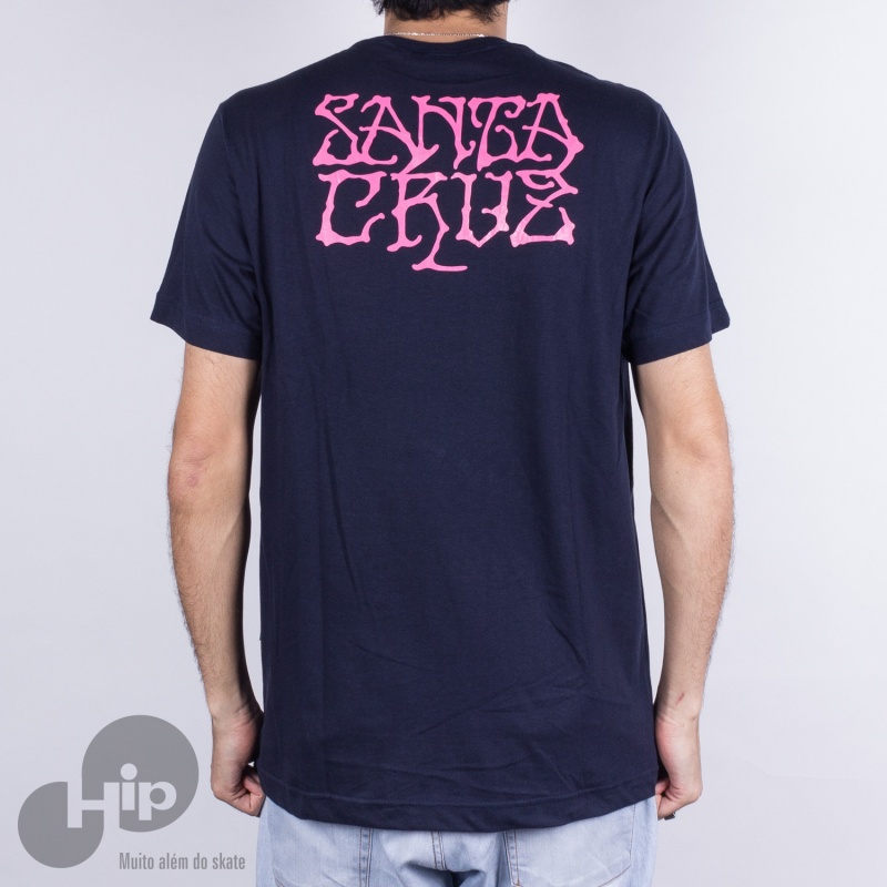Camiseta Santa Cruz Savage Azul Escuro