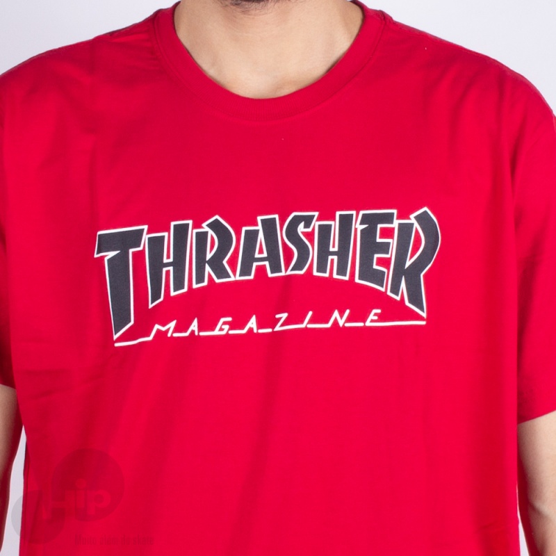 Camiseta Thrasher Outlined Vermelha