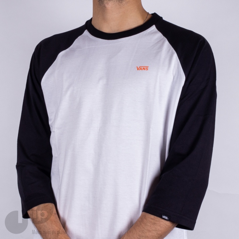 Camiseta Vans 3/4 Dexter Raglan Branca