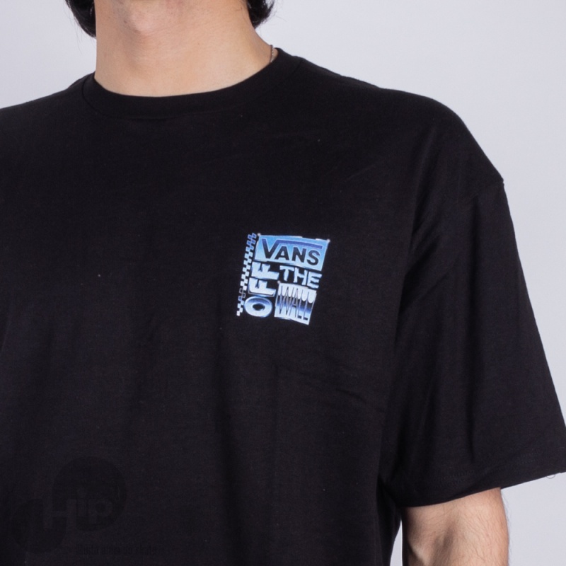 Camiseta Vans Ave Chrome Ss Preta
