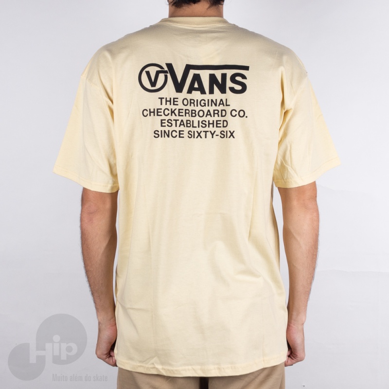 Camiseta Vans Distortion Type Amarela