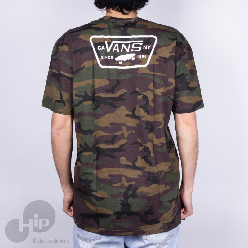 Camiseta Vans Full Patch Camuflado Verde